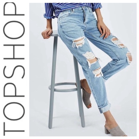 Topshop Denim - 💕SALE💕 Topshop Moto High Rise Ripped Jeans